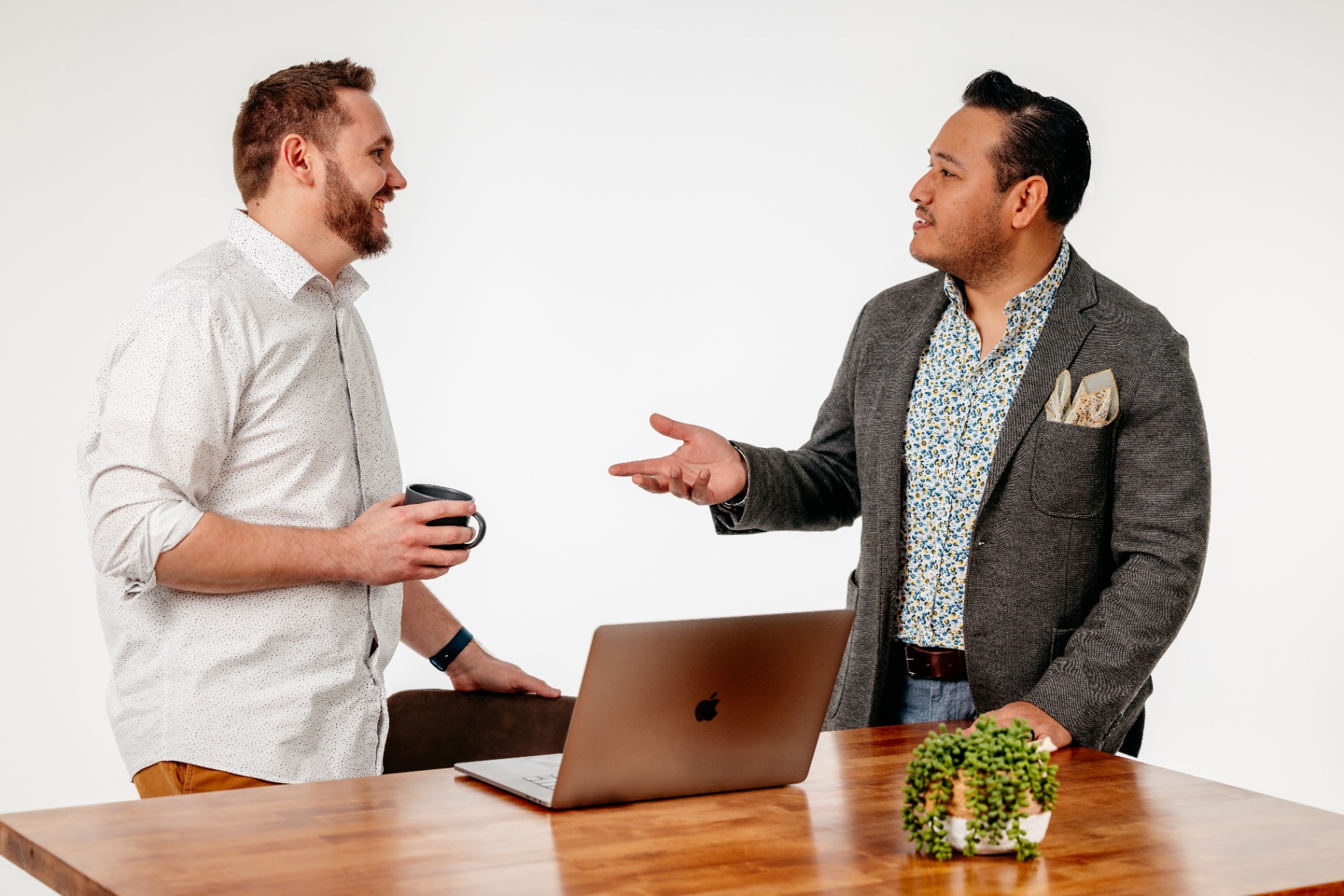 Bright Marketer team in conversation with an agency owner